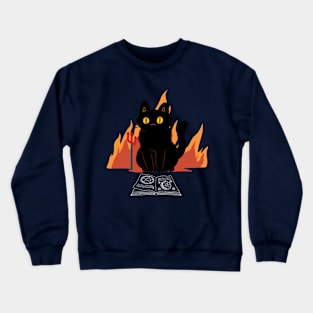 Devilish Cat Crewneck Sweatshirt